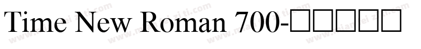 Time New Roman 700字体转换